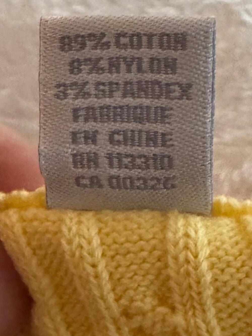Izod Flex Yellow Knit Cable Crewneck Pullover Sweater Size XL - Picture 11 of 11
